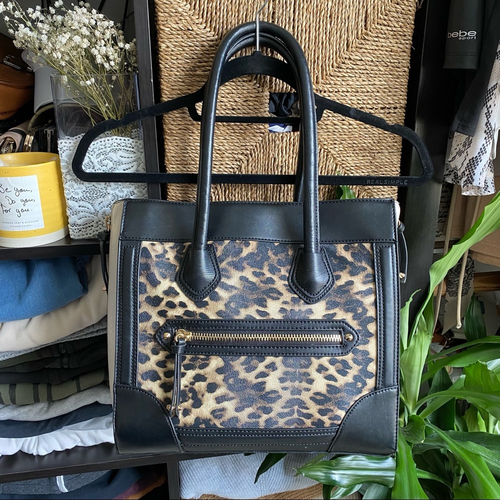 ALDO Leopard Black & Gold Purse/Tote GREAT CONDITION!